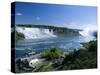 Niagara Falls on the Niagara River That Connects Lakes Ontario and Erie, New York State, USA-Robert Francis-Stretched Canvas