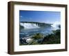 Niagara Falls on the Niagara River That Connects Lakes Ontario and Erie, New York State, USA-Robert Francis-Framed Photographic Print