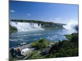 Niagara Falls on the Niagara River That Connects Lakes Ontario and Erie, New York State, USA-Robert Francis-Mounted Photographic Print