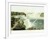 Niagara Falls. Painted from the Chinese Pagoda, Point View Gardensr, 1845-John Bachman-Framed Giclee Print