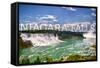 Niagara Falls - Panoramic View-Lantern Press-Framed Stretched Canvas