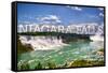 Niagara Falls - Panoramic View-Lantern Press-Framed Stretched Canvas