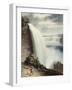 Niagara Falls, Part of the American Fall from the Foot of the Staircase, circa 1829-William James Bennett-Framed Giclee Print