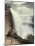 Niagara Falls, Part of the American Fall from the Foot of the Staircase, circa 1829-William James Bennett-Mounted Giclee Print