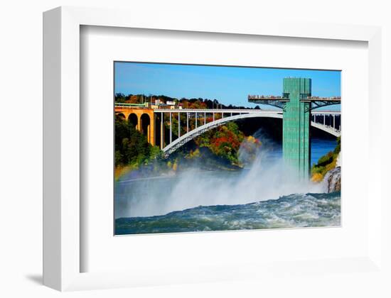 Niagara Falls Rainbow Bridge-null-Framed Art Print