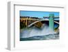 Niagara Falls Rainbow Bridge-null-Framed Art Print