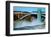 Niagara Falls Rainbow Bridge-null-Framed Art Print