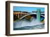 Niagara Falls Rainbow Bridge-null-Framed Art Print