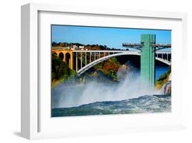 Niagara Falls Rainbow Bridge-null-Framed Art Print