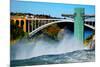 Niagara Falls Rainbow Bridge-null-Mounted Art Print