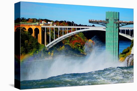 Niagara Falls Rainbow Bridge-null-Stretched Canvas