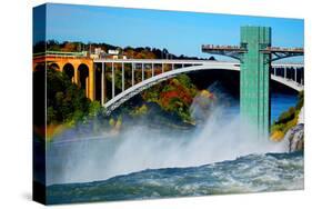 Niagara Falls Rainbow Bridge-null-Stretched Canvas