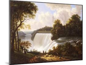 Niagara Falls Scene-Victor De Grailly-Mounted Giclee Print