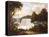 Niagara Falls Scene-Victor De Grailly-Stretched Canvas