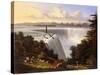 Niagara Falls Scene-Victor De Grailly-Stretched Canvas