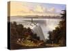 Niagara Falls Scene-Victor De Grailly-Stretched Canvas