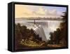 Niagara Falls Scene-Victor De Grailly-Framed Stretched Canvas