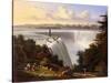 Niagara Falls Scene-Victor De Grailly-Stretched Canvas