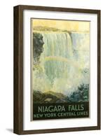 Niagara Falls Travel Poster-null-Framed Art Print