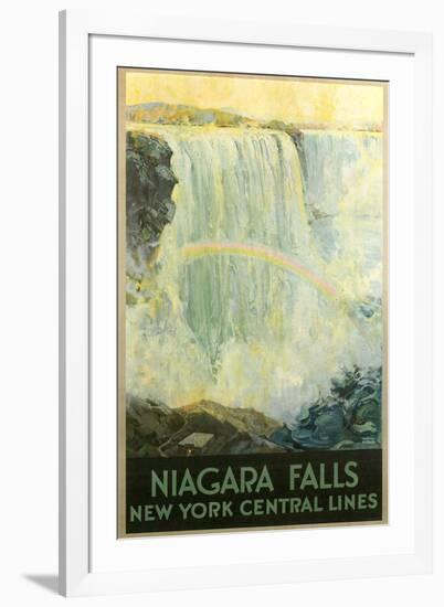 Niagara Falls Travel Poster-null-Framed Art Print