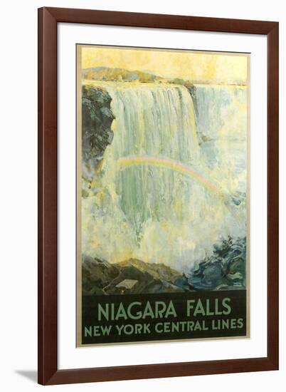 Niagara Falls Travel Poster-null-Framed Art Print