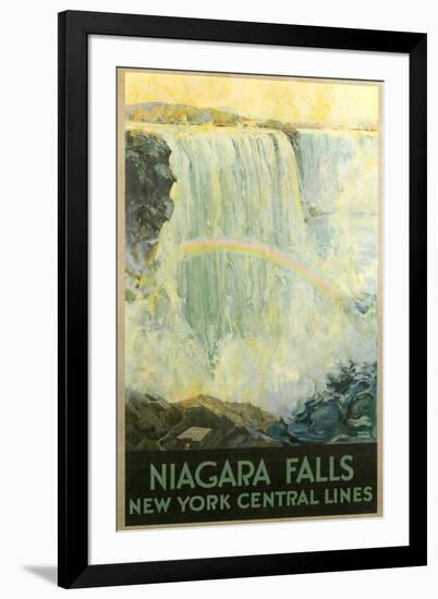 Niagara Falls Travel Poster-null-Framed Art Print