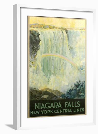 Niagara Falls Travel Poster-null-Framed Art Print