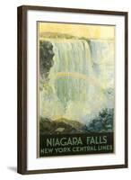 Niagara Falls Travel Poster-null-Framed Art Print