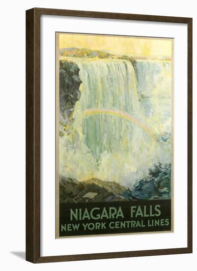 Niagara Falls Travel Poster-null-Framed Art Print