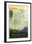 Niagara Falls Travel Poster-null-Framed Art Print