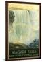 Niagara Falls Travel Poster-null-Framed Art Print