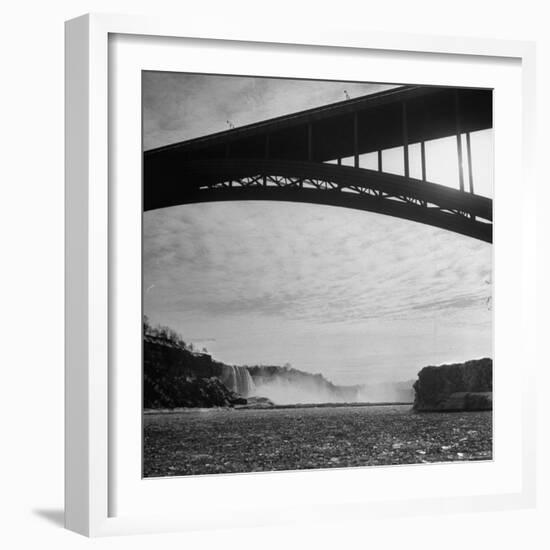 Niagara Falls Viewed from a Point under the Rainbow Bridge-Joe Scherschel-Framed Photographic Print