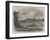 Niagara Falls Village, the Rapids Above the American Falls-George Henry Andrews-Framed Giclee Print