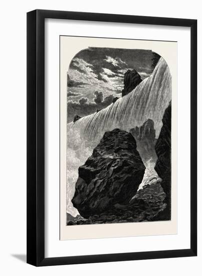 Niagara Falls, Western Side, USA, 1870s-null-Framed Giclee Print