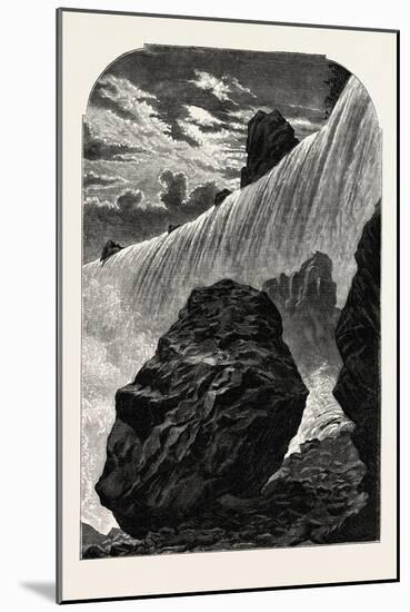 Niagara Falls, Western Side, USA, 1870s-null-Mounted Giclee Print