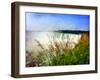 Niagara Falls With Grasses-Michelle Calkins-Framed Photo
