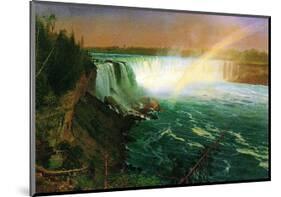 Niagara Falls-Albert Bierstadt-Mounted Art Print