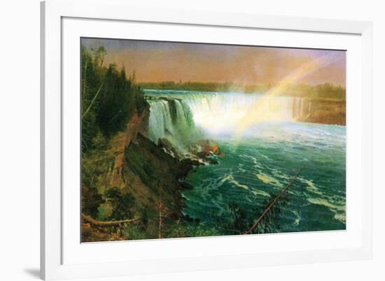 Niagara Falls-Albert Bierstadt-Framed Premium Giclee Print