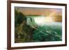 Niagara Falls-Albert Bierstadt-Framed Premium Giclee Print