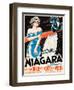 Niagara, L-R: Marilyn Monroe, Joseph Cotten on Danish Poster Art, 1953-null-Framed Art Print