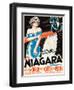 Niagara, L-R: Marilyn Monroe, Joseph Cotten on Danish Poster Art, 1953-null-Framed Art Print