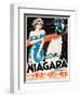 Niagara, L-R: Marilyn Monroe, Joseph Cotten on Danish Poster Art, 1953-null-Framed Art Print