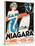 Niagara, L-R: Marilyn Monroe, Joseph Cotten on Danish Poster Art, 1953-null-Stretched Canvas