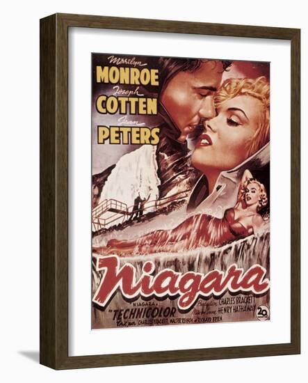 Niagara, Marilyn Monroe, 1953-null-Framed Art Print