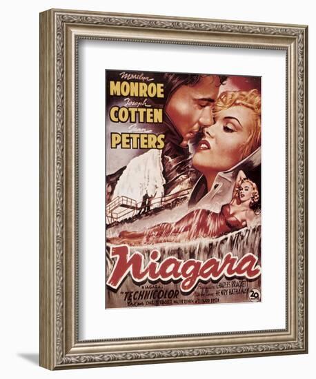 Niagara, Marilyn Monroe, 1953-null-Framed Art Print