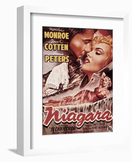 Niagara, Marilyn Monroe, 1953-null-Framed Art Print