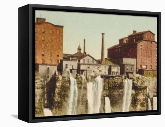 Niagara, Mills on American Shore-null-Framed Stretched Canvas