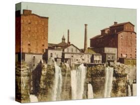 Niagara, Mills on American Shore-null-Stretched Canvas