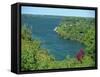 Niagara River Flowing Between Lakes Erie and Ontario from Queenstown Heights, Ontario, Canada-Robert Francis-Framed Stretched Canvas