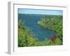 Niagara River Flowing Between Lakes Erie and Ontario from Queenstown Heights, Ontario, Canada-Robert Francis-Framed Photographic Print